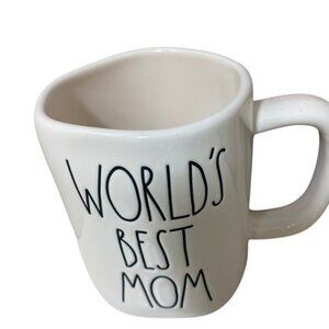 Rae Dunn Mug "WORLD'S BEST MOM"‎ Ceramic  New Without Tags!